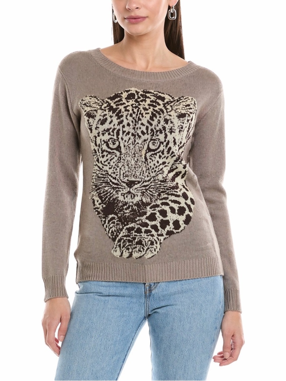 NWOT Cotton Emporium Leopard Sweater | Size M